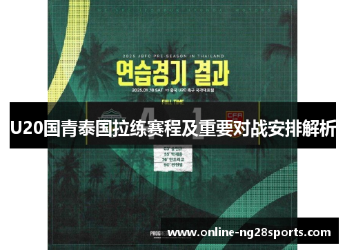 U20国青泰国拉练赛程及重要对战安排解析